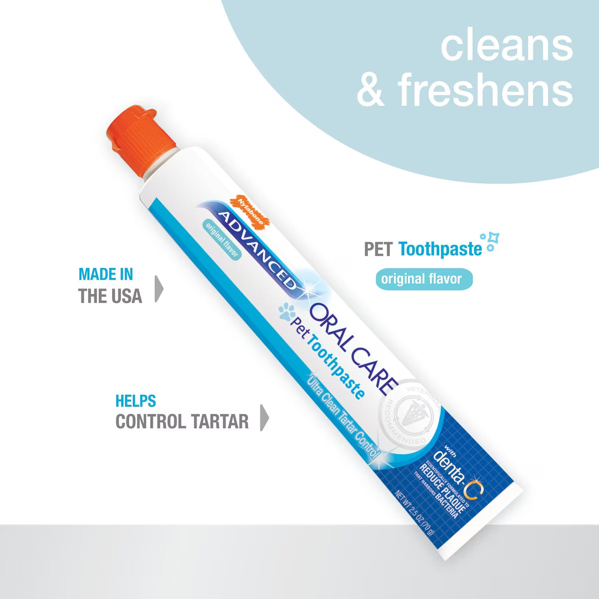Nylabone Advanced Oral Care Tartar Control Original Flavor Dog Toothpaste 2.5oz