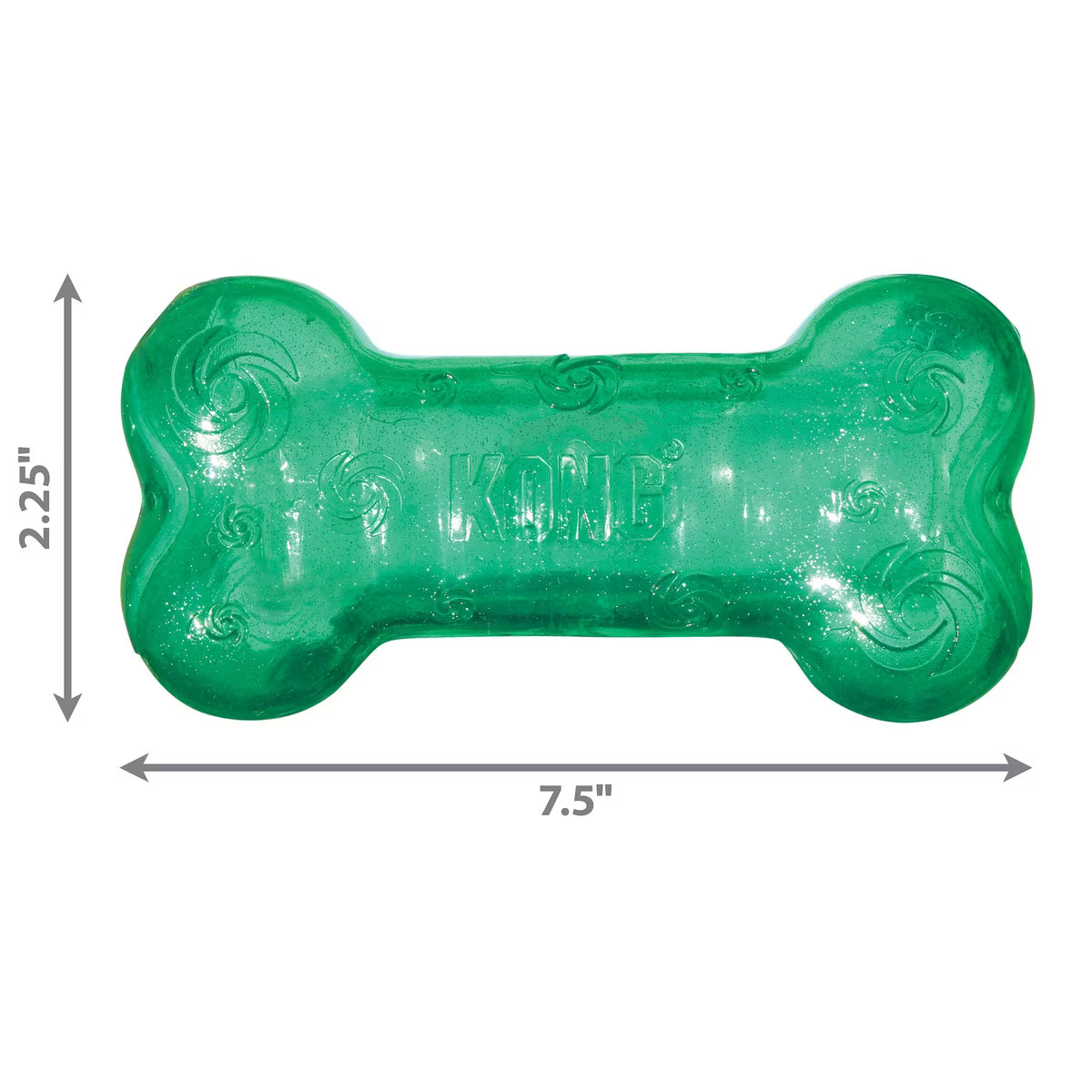 Kong Squeezz Crackle Bone for Dogs Assorted Colors Large