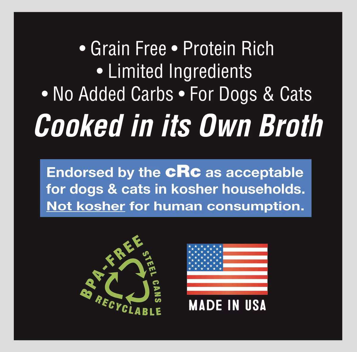 Evanger's Grain-Free Chicken Canned Dog & Cat Food, 6-oz