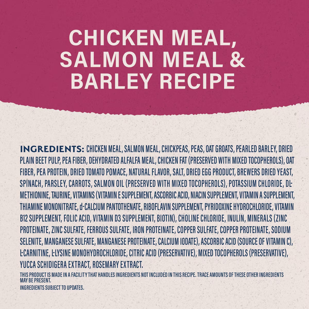 Natural Balance Fat Dogs Chicken Meal, Salmon, Barley Recipe Dry Dog Food 11lb