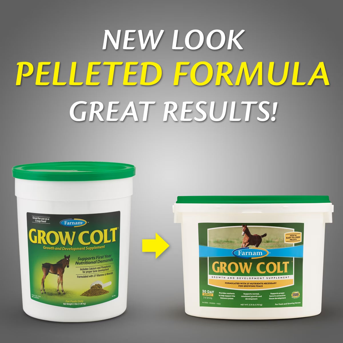 Farnam Grow Colt Growth & Development Horse Supplement Pellets 3.75lb