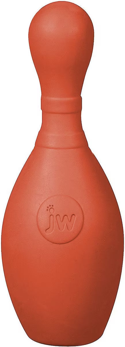JW Pet iSqueak Bouncin' Bowlin' Pin Dog Toy Assorted Colors Large