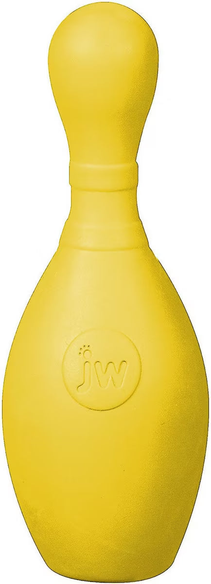 JW Pet iSqueak Bouncin' Bowlin' Pin Dog Toy Assorted Colors Large
