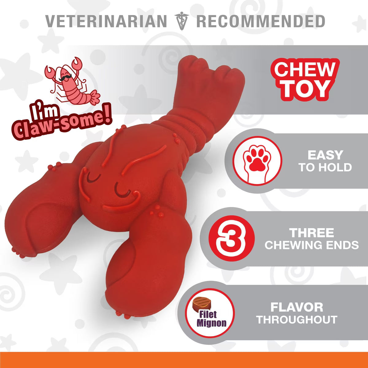 Nylabone Lobster Power Dog Chew XL