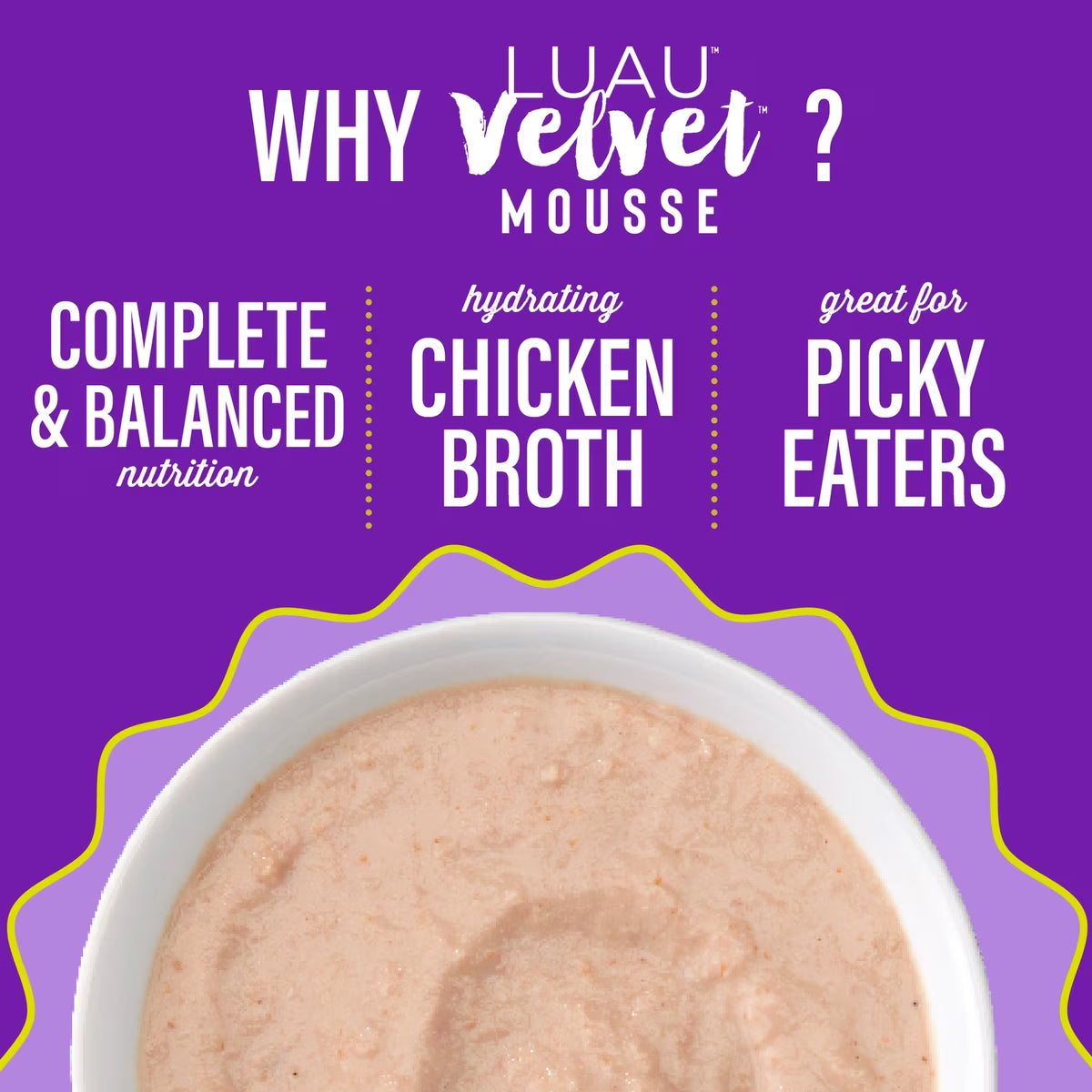Tiki Cat Luau Velvet Mousse Chicken & Egg Grain-Free Wet Cat Food, 2.8-oz pouch, case of 12