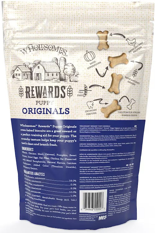 Wholesomes Rewards Puppy Original Dog Biscuits 2lb
