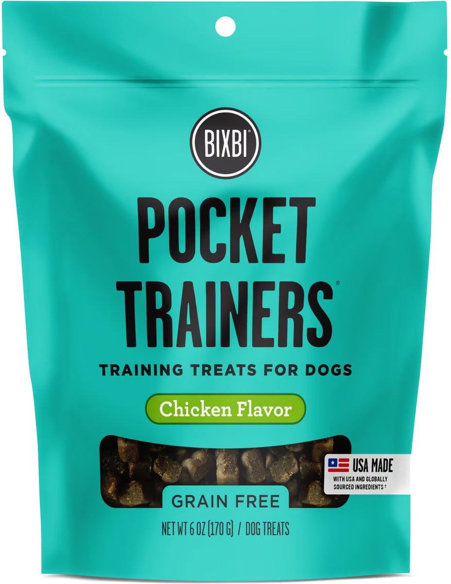 Bixbi Grain-Free Chicken Flavored Pocket Trainers for Dogs 6oz
