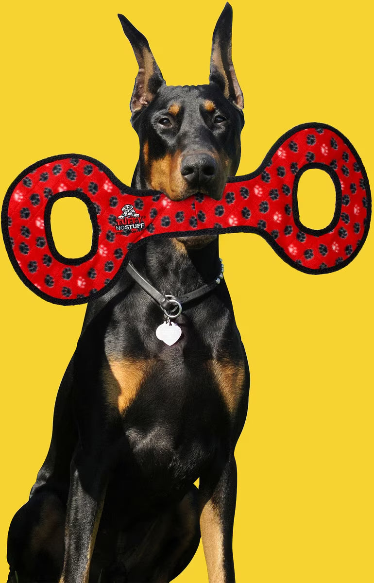 Tuffy's Ultimate Tug-O-War Durable Plush Dog Toy Red