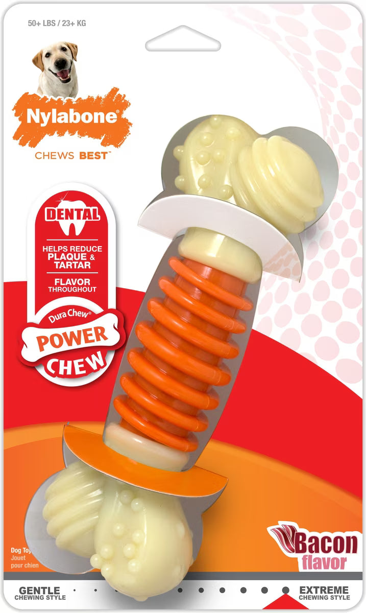 Nylabone PRO Action Dental Power Chew Bacon Flavor Large