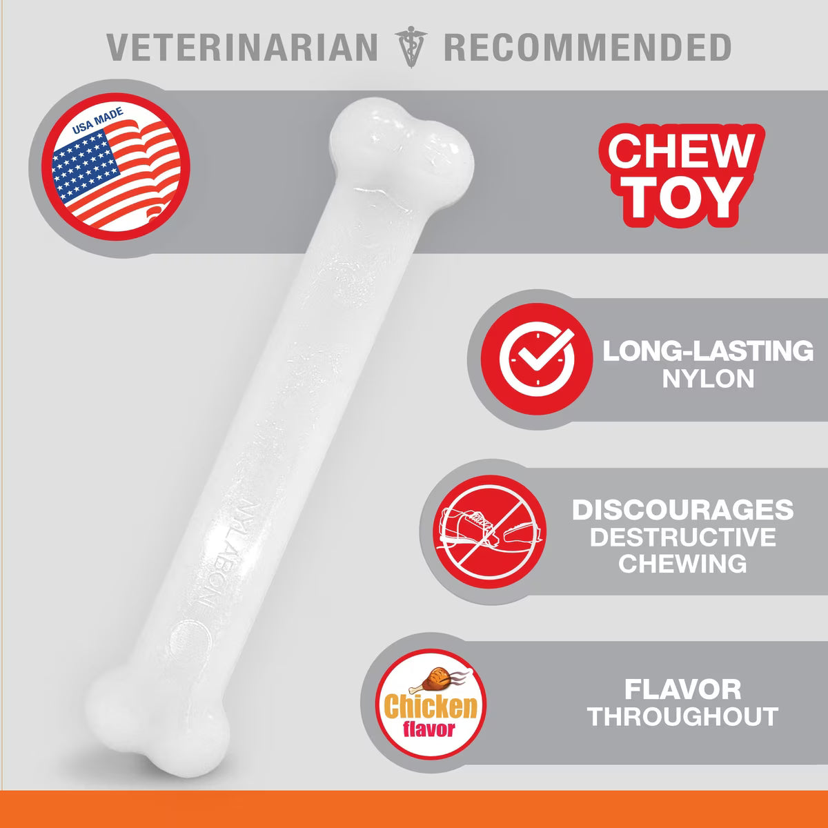 Nylabone Power Dog Chew Chicken Flavored Giant