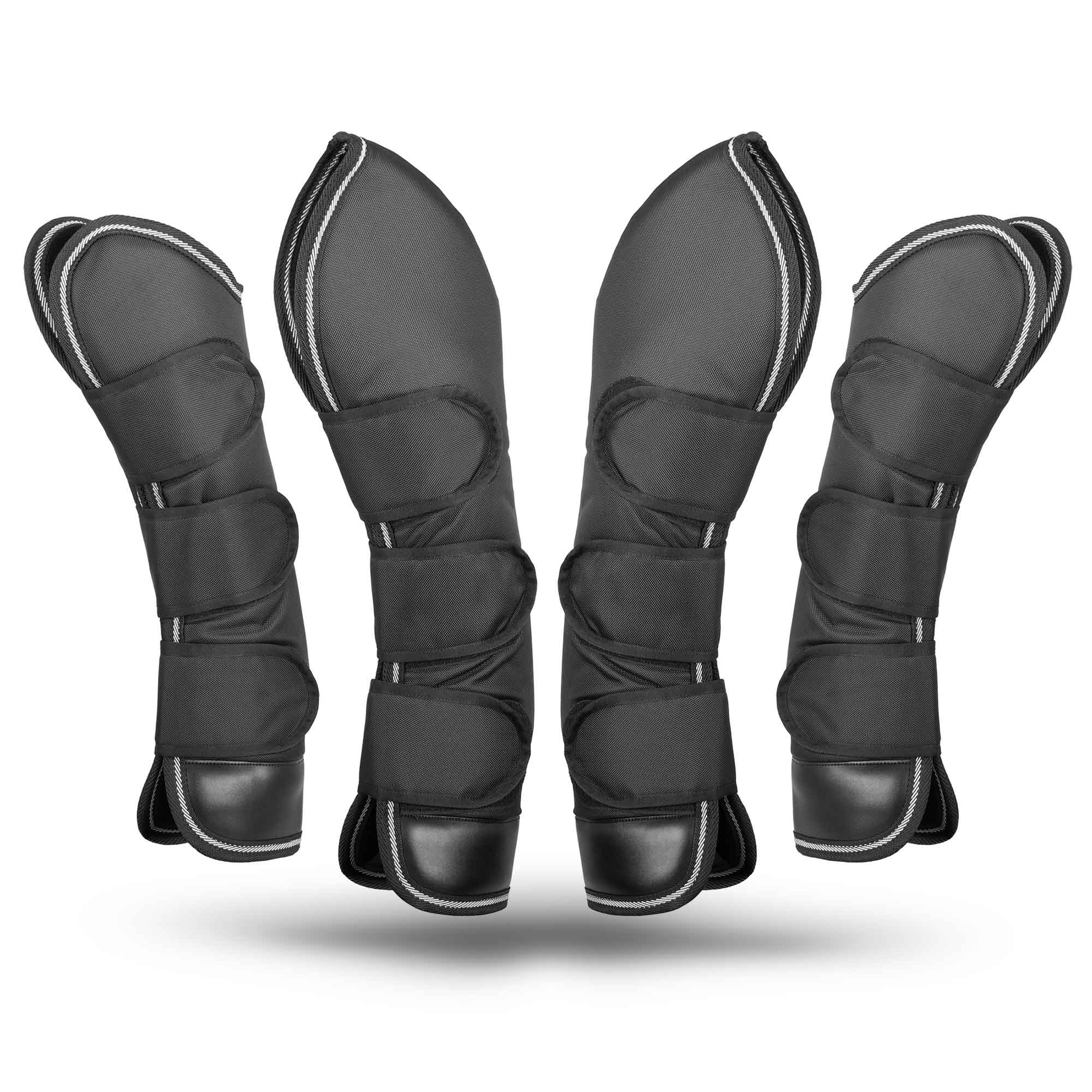 Poplar Head Horse Shipping Boots, 4-Pack with Carry Bag