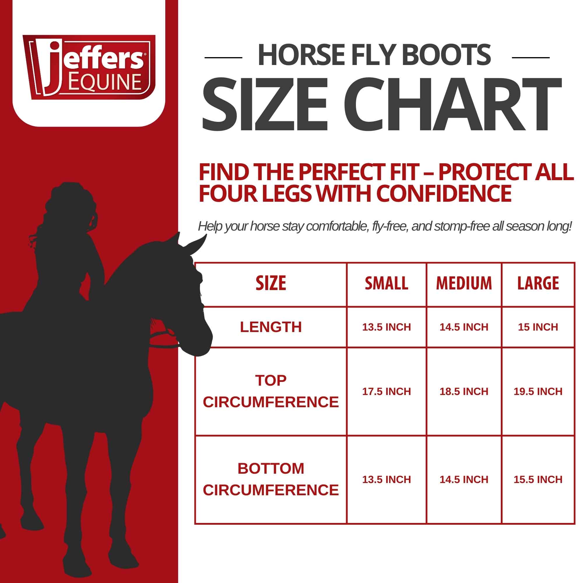 Romper Stomper "Stomp-Free" Fly Boots for Horses, 4 pack