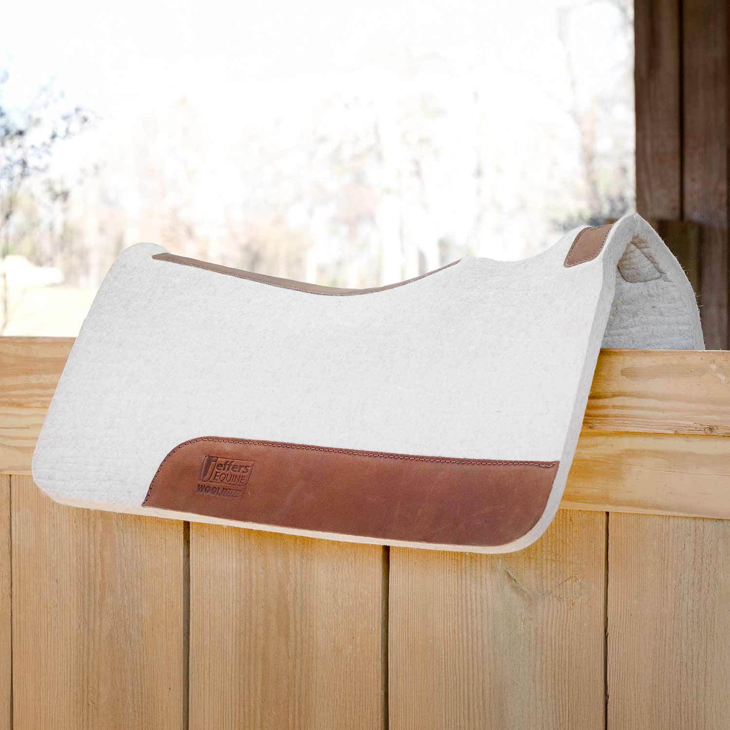 WoolLuxe 100% Wool Equine Saddle Pad – Cushioned, Breathable, and Shock-Absorbing