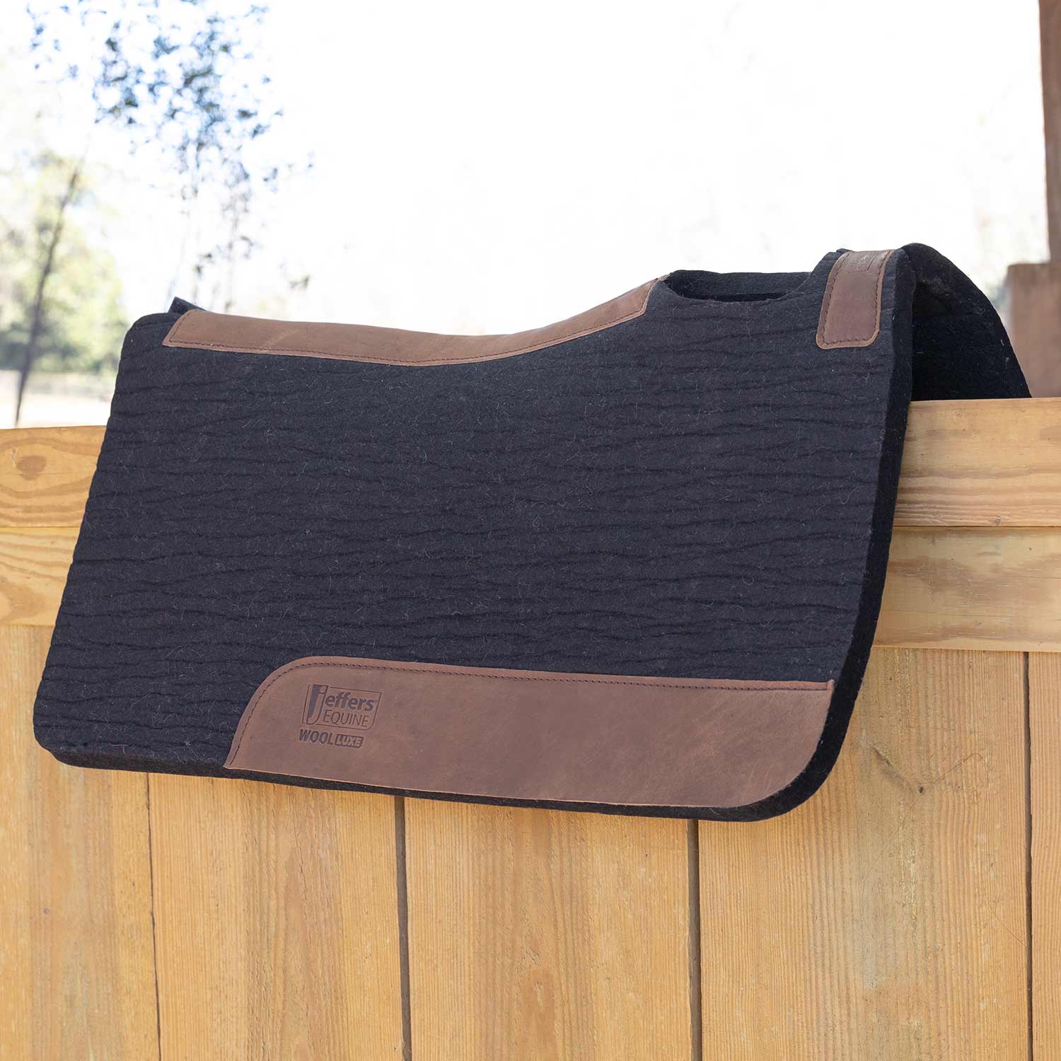 WoolLuxe 100% Wool Equine Saddle Pad – Cushioned, Breathable, and Shock-Absorbing