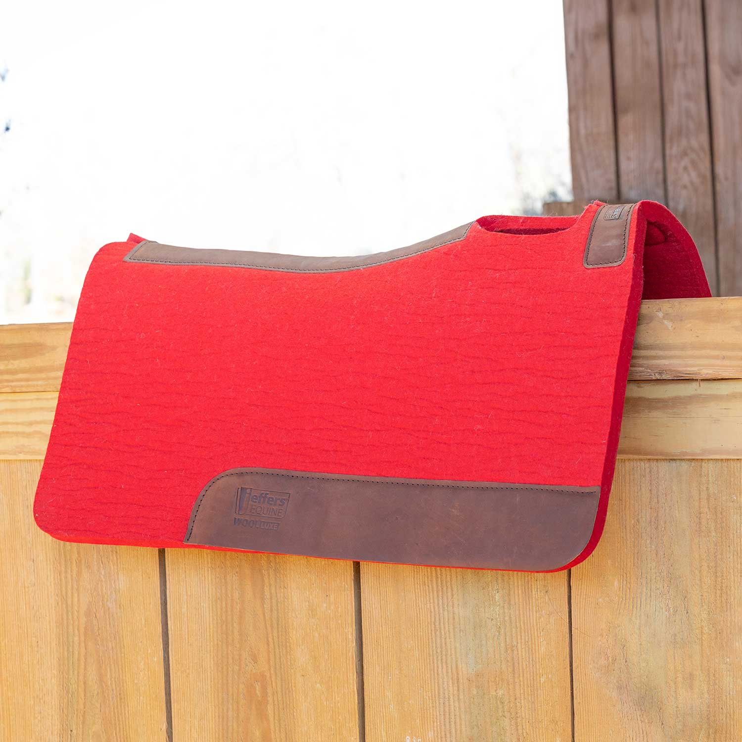 WoolLuxe 100% Wool Equine Saddle Pad – Cushioned, Breathable, and Shock-Absorbing