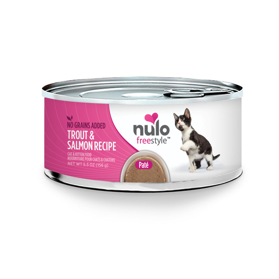Nulo Freestyle Grain-Free Pate Wet Cat Food Trout & Salmon 5.5 oz