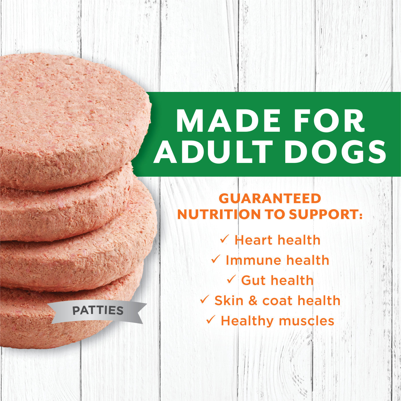 Instinct Raw Longevity Frozen Patties Grass-Fed Lamb Recipe 6 lbs