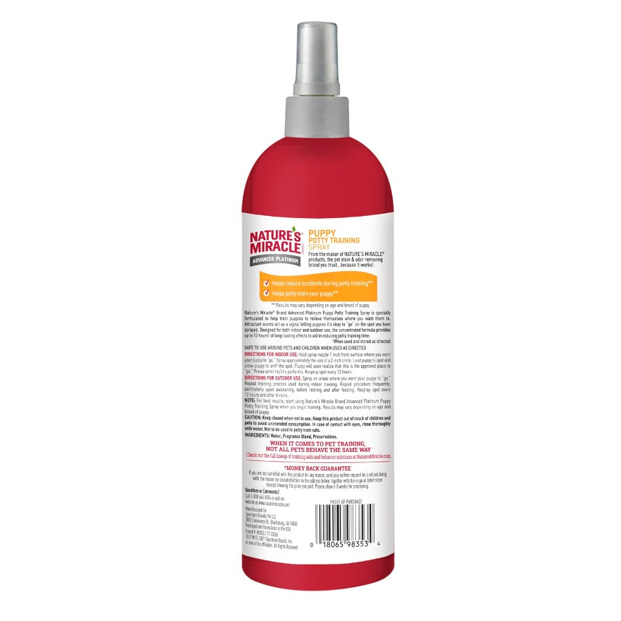 Nature's Miracle Advanced Platinum Puppy Potty Training Spray 16 oz
