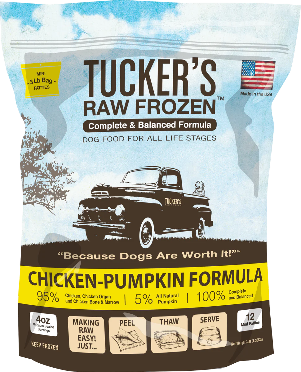 Tucker's Frozen Chicken-Pumpkin Raw Dog Food 6lb