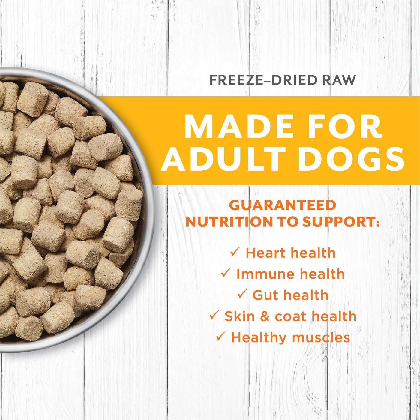 Instinct Raw Longevity 100% Freeze-Dried Raw Meals Cage-Free Chicken Recipe 9.5 oz