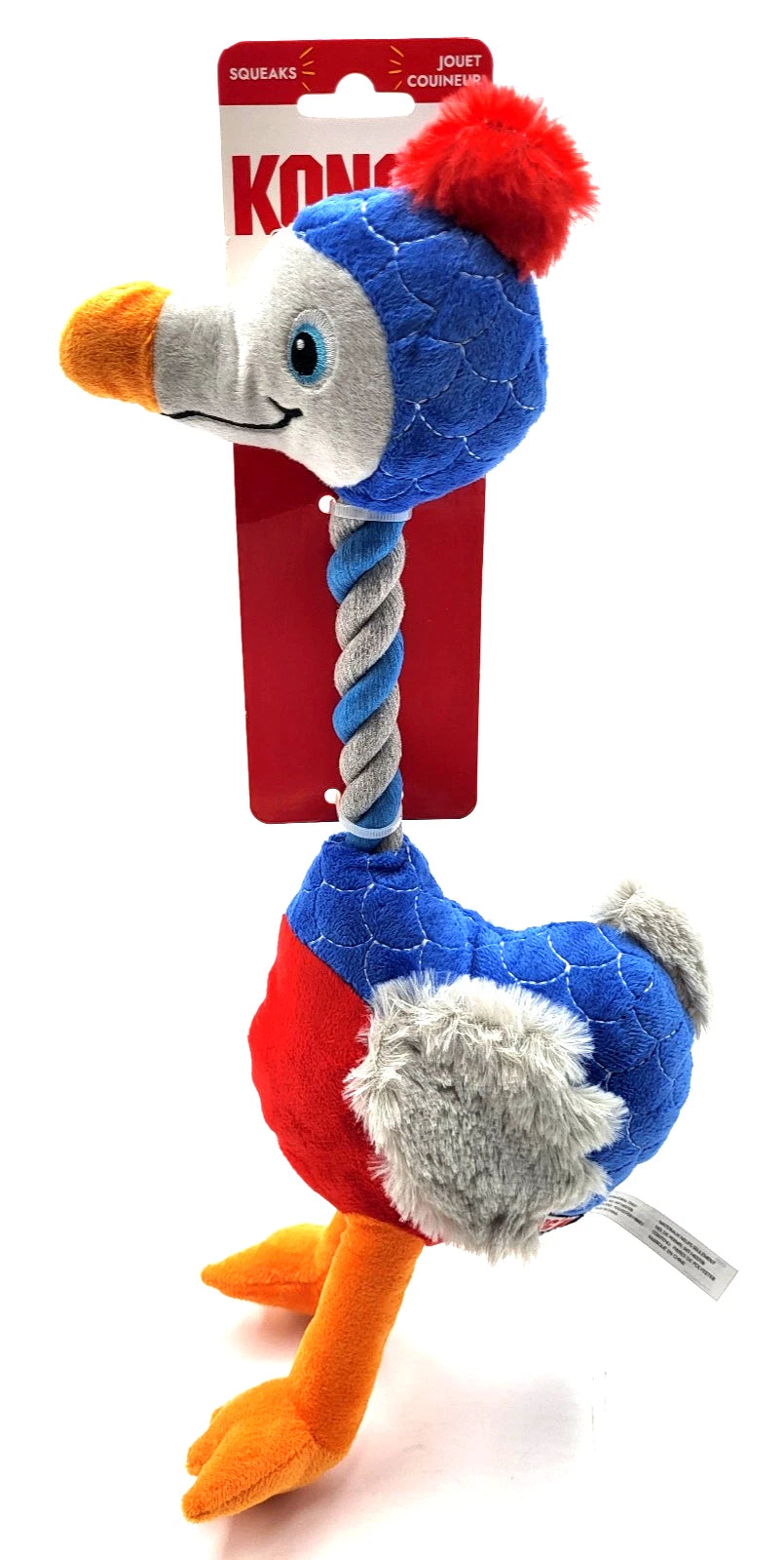 Have one to sell? Sell now  KONG Bendeez Bird Large Squeaky Crinkle Plush Dog Rope Toy 17"