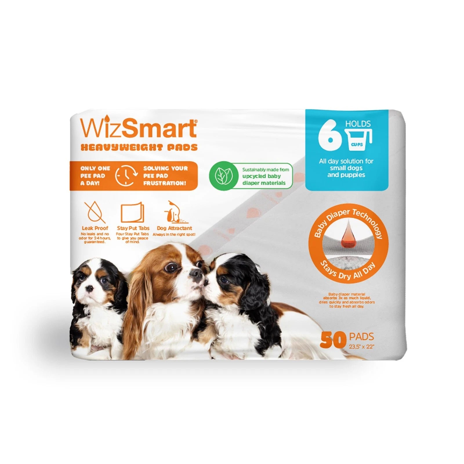 WIZSMART DOG PADS SUPER 50CT