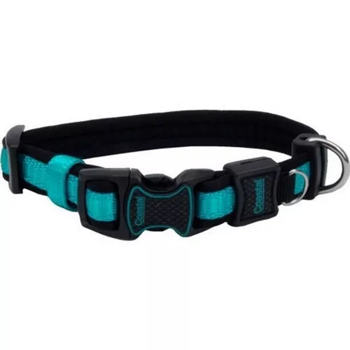 Costal Inspire Adjustable Dog Collar 5/8 X 10-14 Inches; Aqua