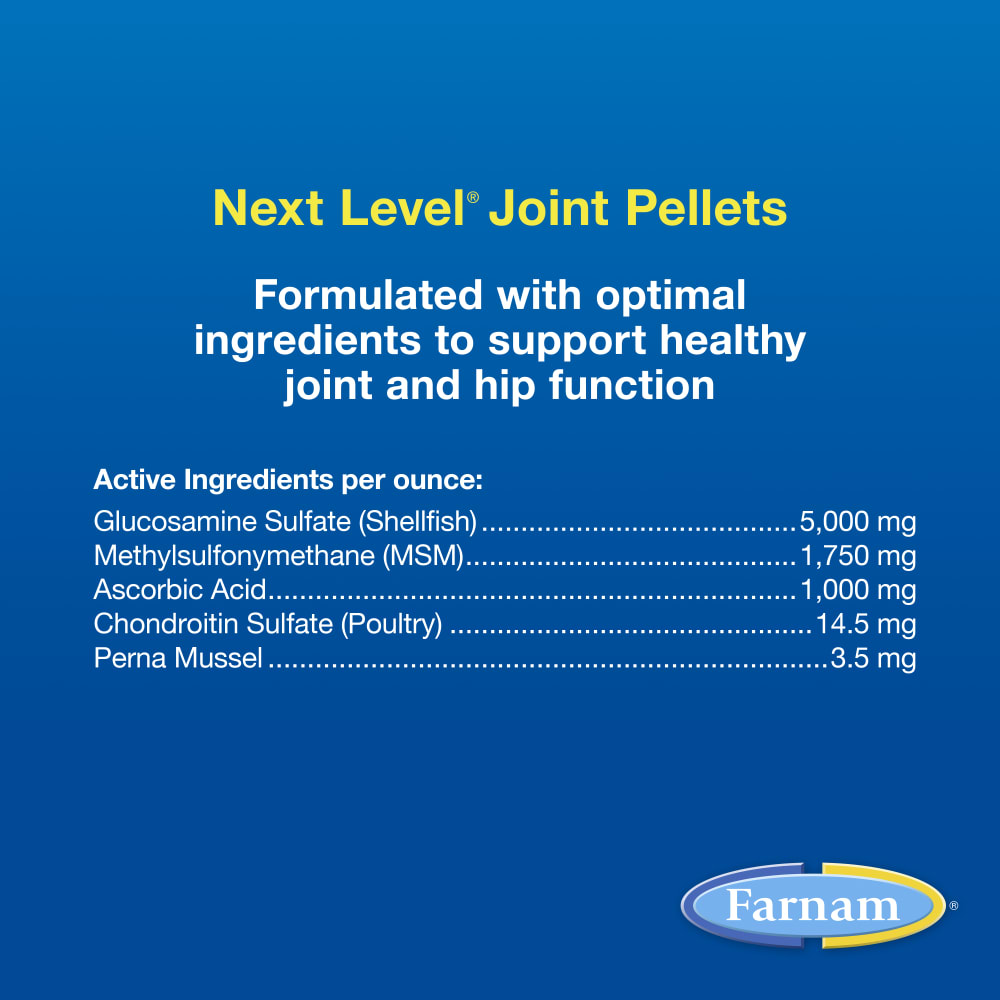 Farnam Next Level Joint Pellets Horse & Dog Supplement  1.875lb