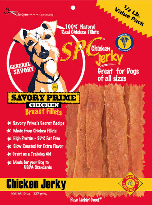 NATURAL CHICKEN JERKY 8OZ