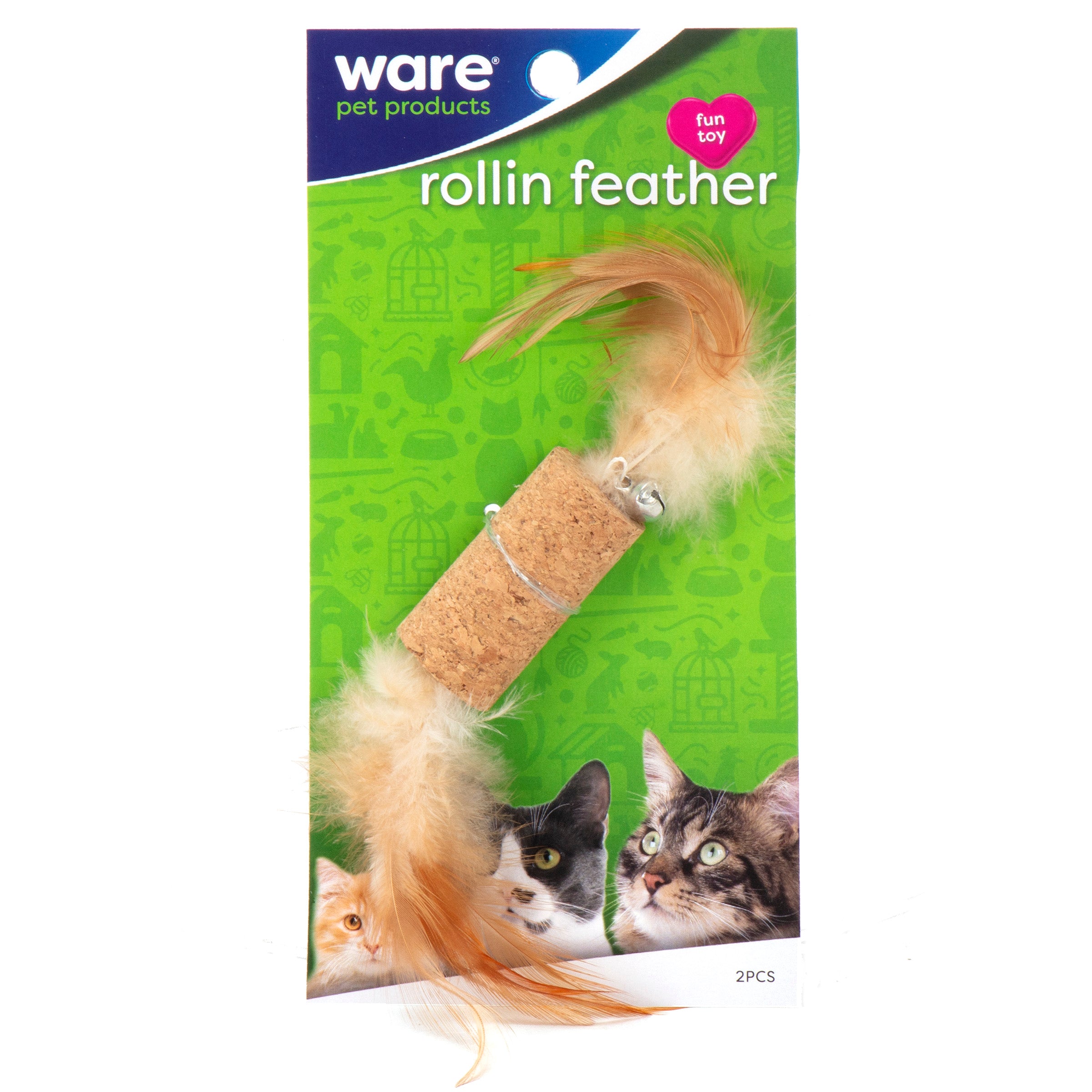 Rollin Feather Cat Toy