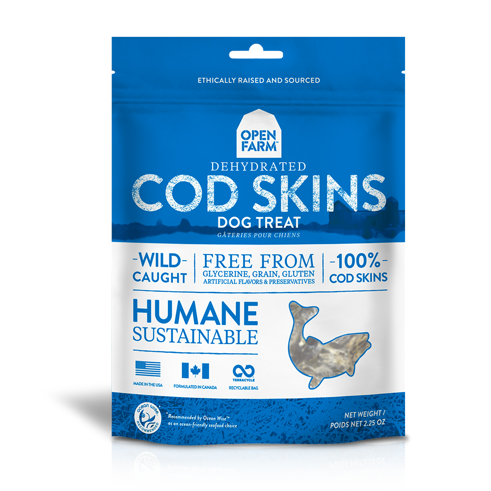 Dehydrated Cod Skin Treats