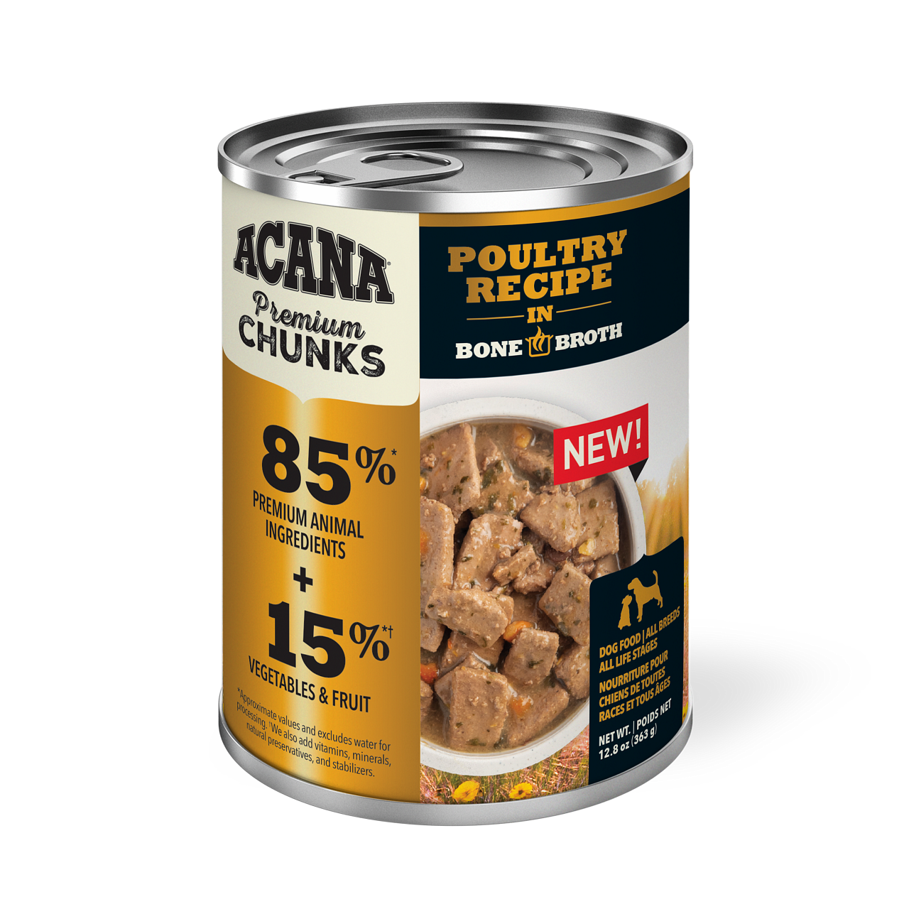 ACANA DOG POULTRY IN B 12.8OZ