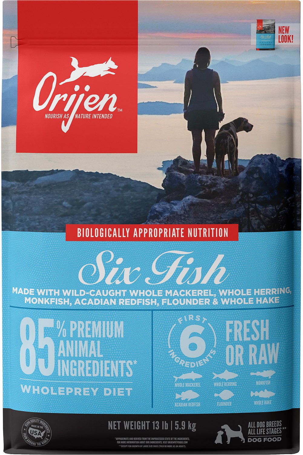 ORIJEN 6 FISH DOG  13LB