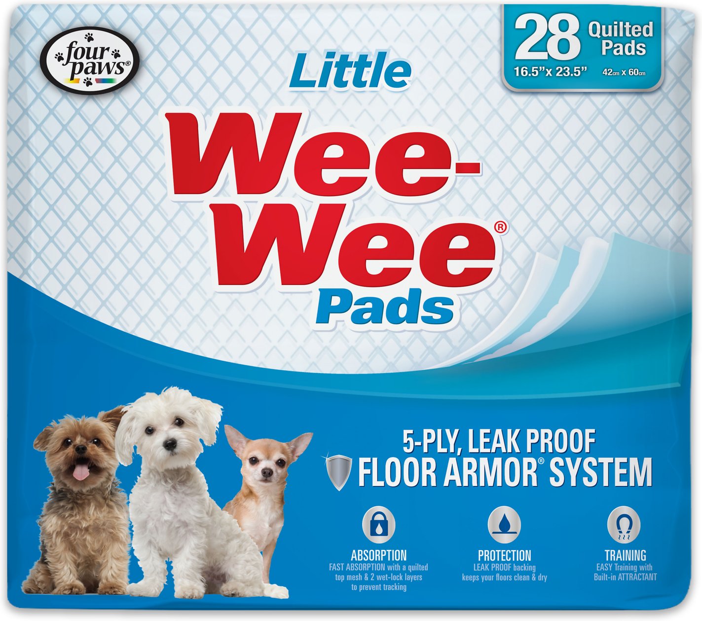 WEE WEE PADS FOR SM DOG 28PK