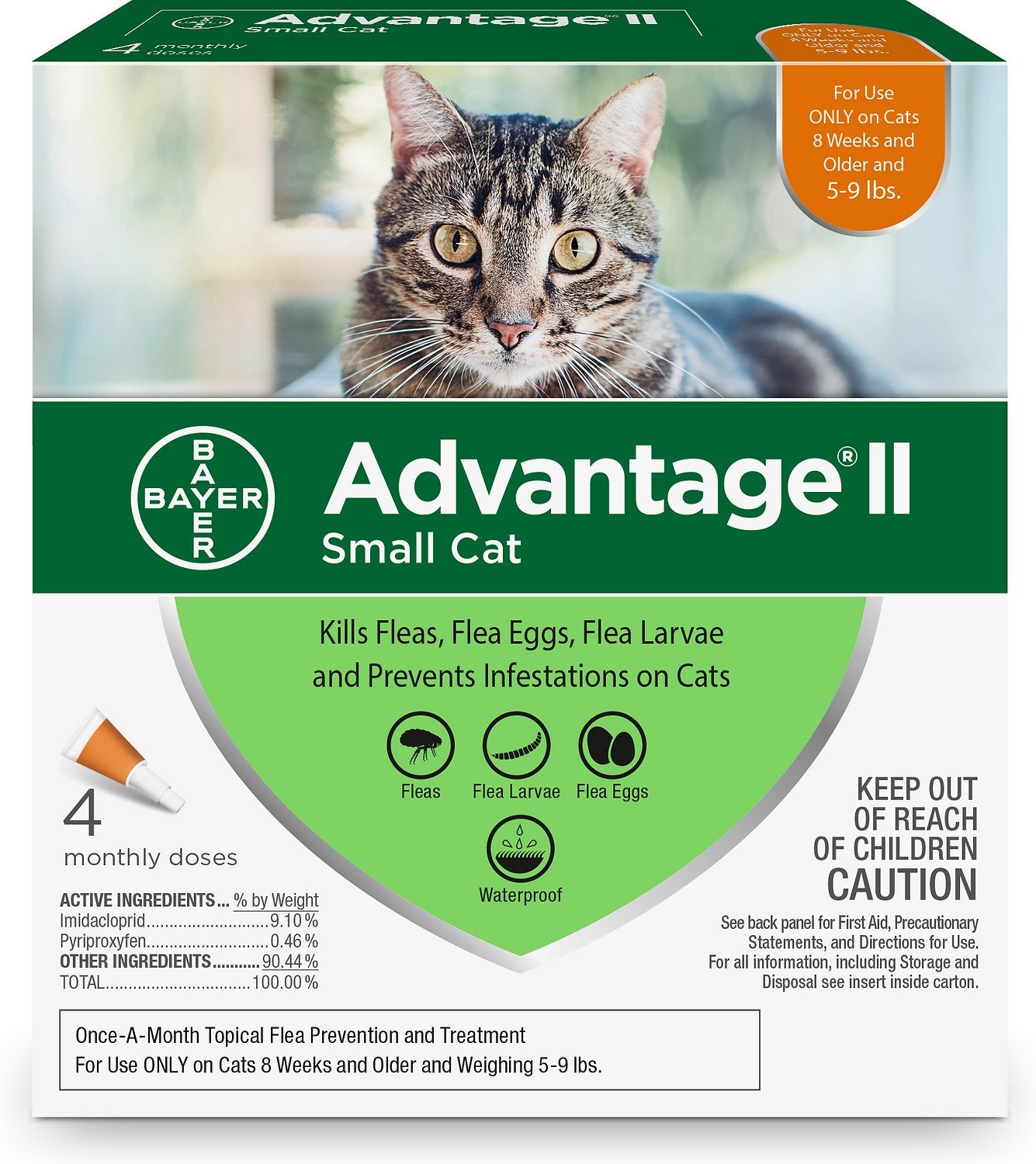 ADVANTAGE II CAT SML 5-9 LB