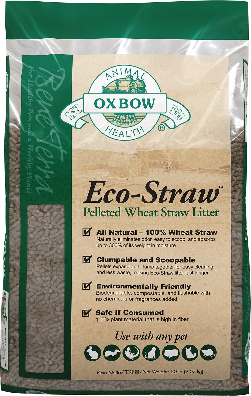 OXB Eco Straw Litter Pellet 20