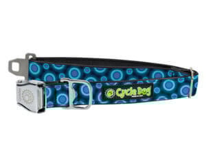 CDOG Collar SpaceDot Bl Reg  L