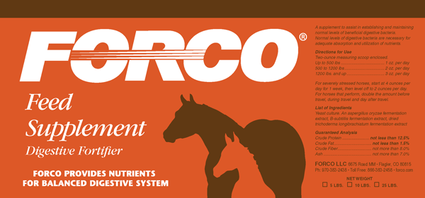 FORCO FEED SUPPLEMENT TUB 25LB