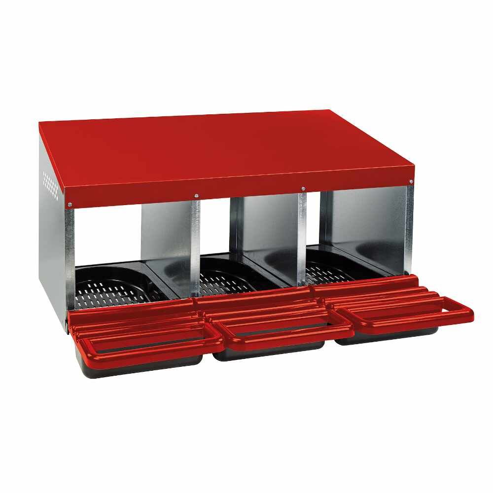LITTLE GIANT TRIPLE GALVANIZED NESTING BOX
