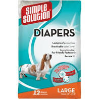 DISPOSABLE DIAPERS LRG 12CT