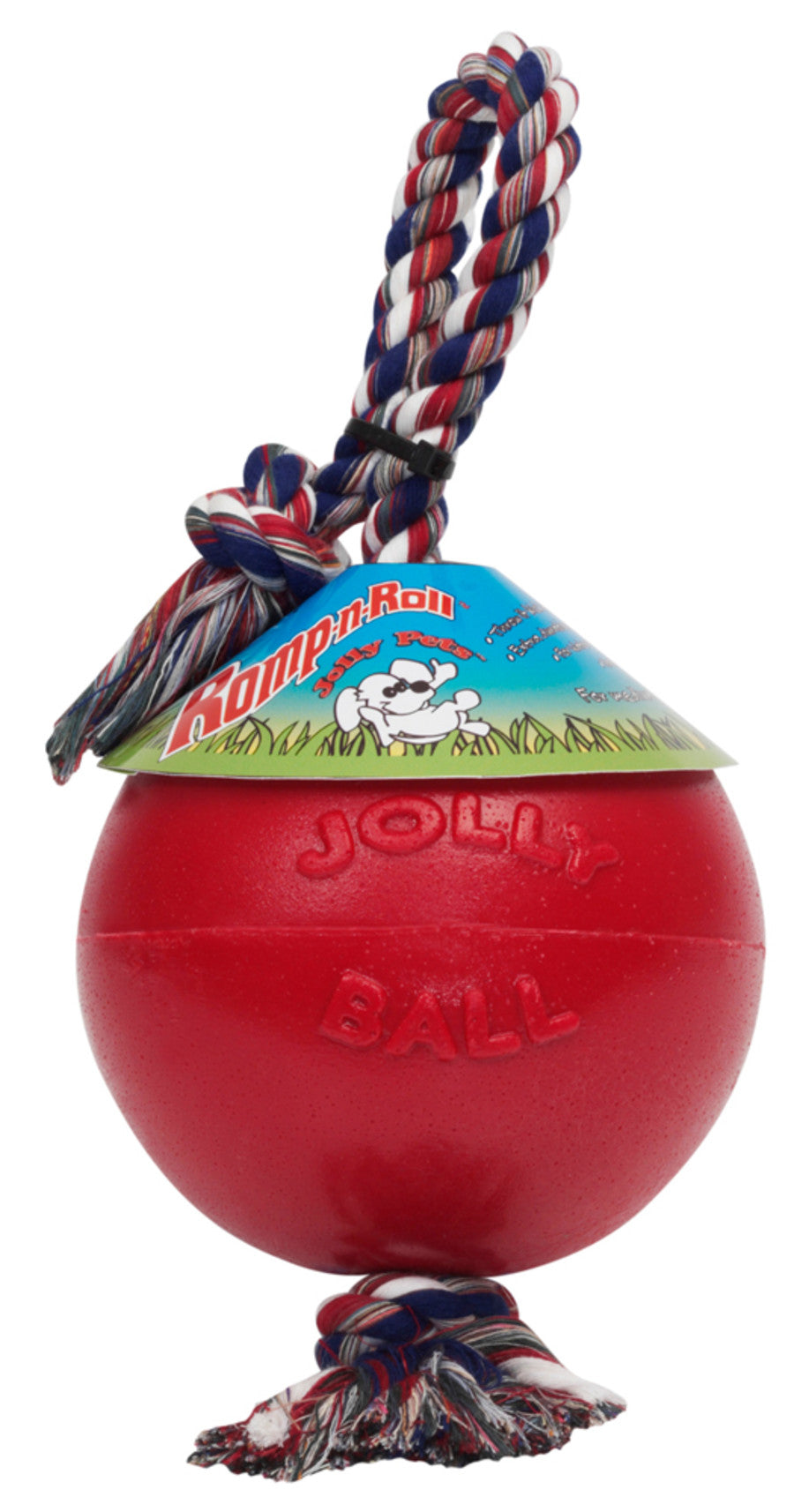 JOLLY BALL ROMP-N-ROLL RED 8"