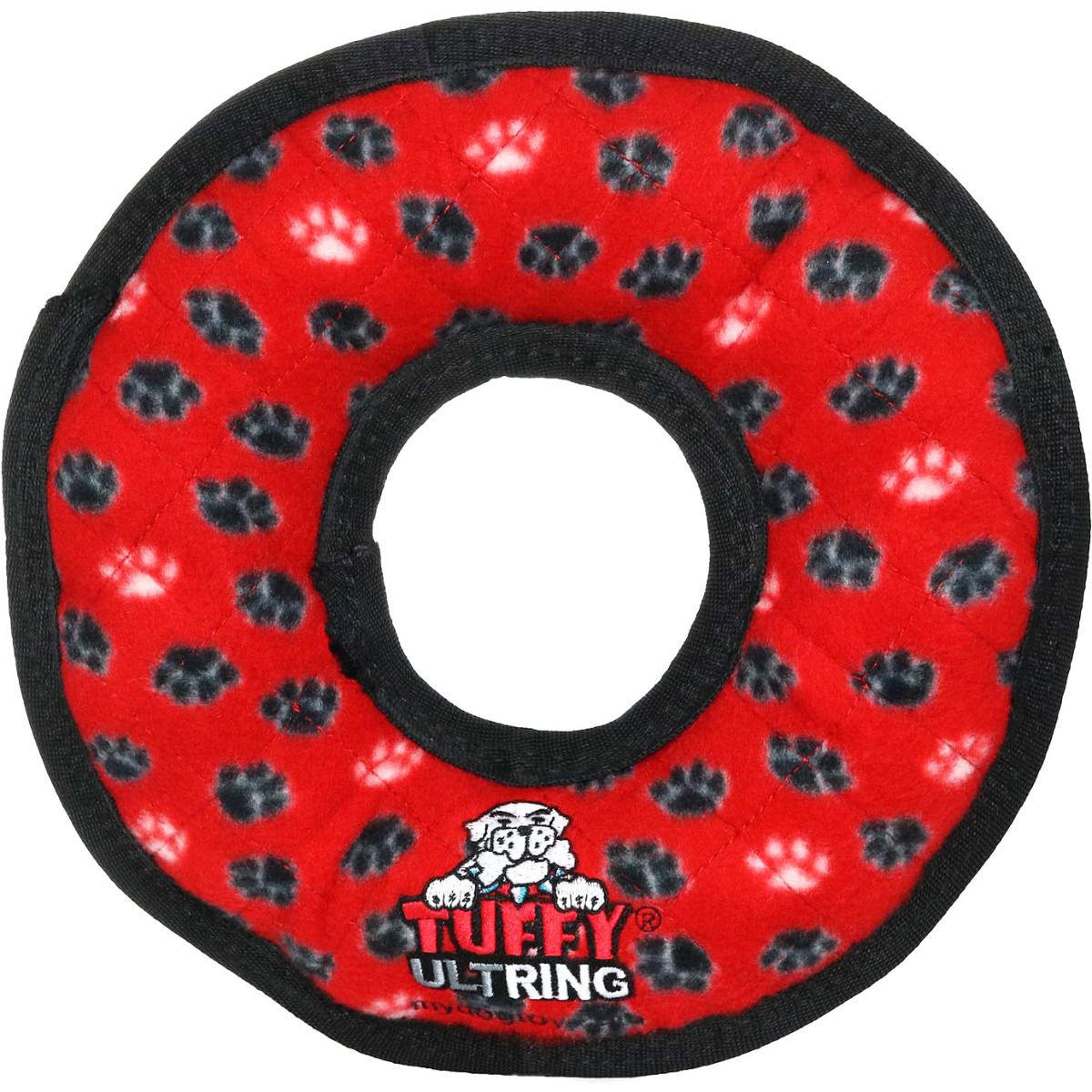 TUFFIE'S DOG RING RED LRG