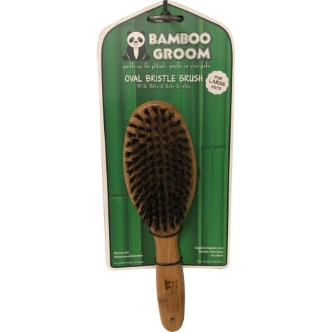 BAMBOO LG OVAL BOAR BRUSH